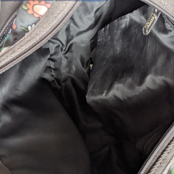 LeSportsac Floral Gray Crossbody Bag - Picture 5 of 5